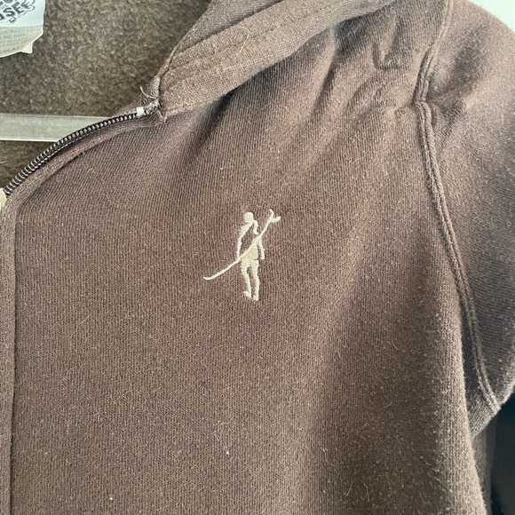 Toes on the Nose Brown zip up hoodie In really good condition - Picture 3 of 5